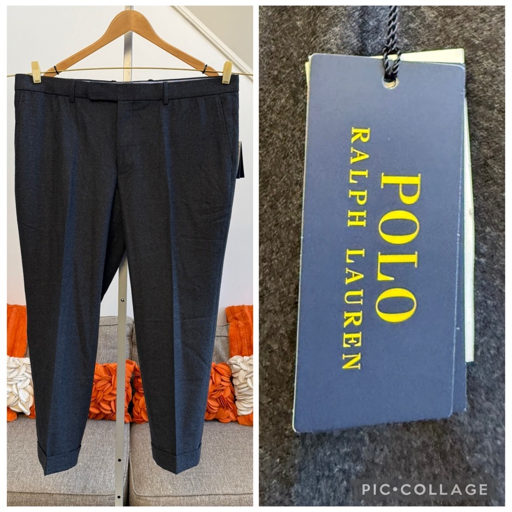 ❗️🆕Polo Ralph Lauren Wool-Blend Grey Suit / Trouser Pants $268 MSRP❗️ - Picture 3 of 11